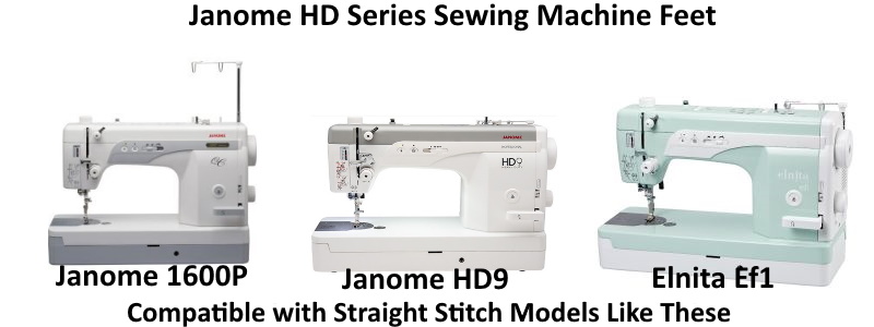 Janome 1600 HP9 Series Sewing Machine Feet