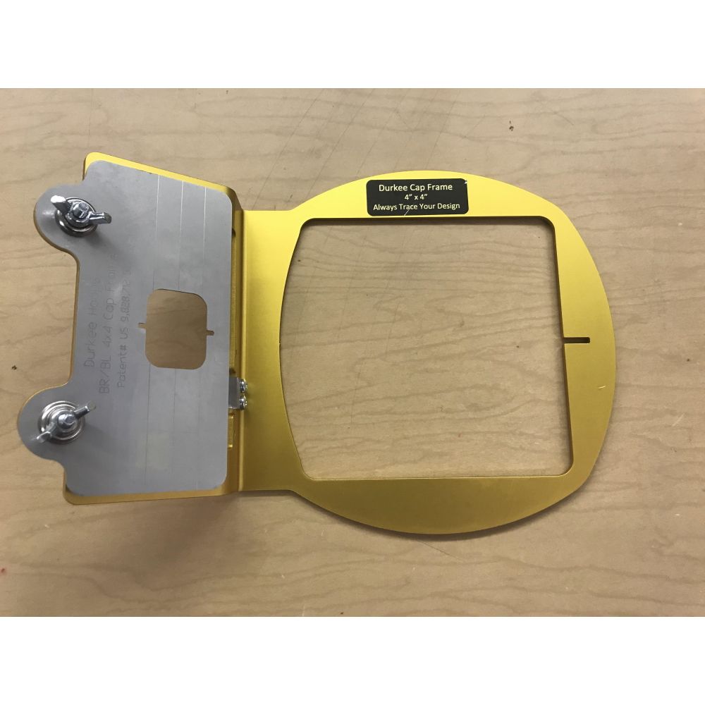 Durkee Embroidery Cap Frame for Brother or Baby Lock 4x4 Inch Embroidery Machines