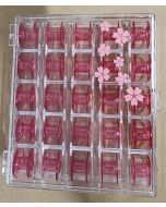 Janome Cherry Blossom Bobbins with Storage Case
