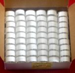 Janome Prewound Bobbins in 108 Count White