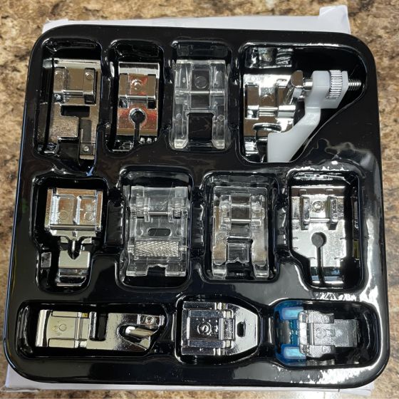 Sewing Machine Foot Kit for Snap On Models for Brother Baby Lock Janome 11 Piece