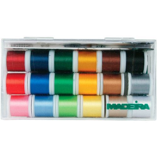 Madeira 18 Spool Rayon Embroidery Thread Set
