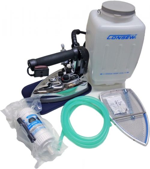Consew CES-300 Gravity Feed Industrial Steam Iron Set 