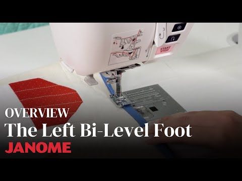 Janome Bi-Level Foot Left for 9mm Models ( Advanced Orders)