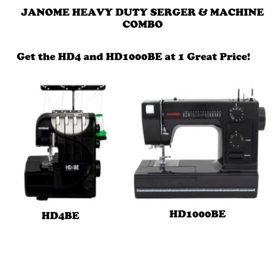 Janome Heavy Duty Sewing Package with HD1000BE and HD4