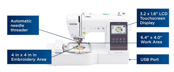 Stichting Nidos  Brother SE700 Sewing and Embroidery Machine