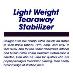 Ken's Sewing Tearaway Light Embroidery Stabilizer
