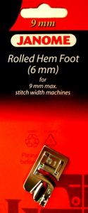 Janome 6mm Hemmer Foot 9mm