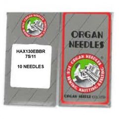 Organ Needles for Brother Baby Lock 1, 6, and 10 Needle Commercial Embroidery Machines - HAX130EBBR