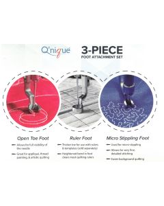 Grace 3 Piece Hopping Foot Set for All Qnique and Little Rebel
