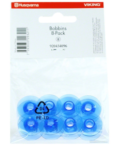 Husqvarna Viking Plastic Bobbins 8 pack - Blue (8) 920434096