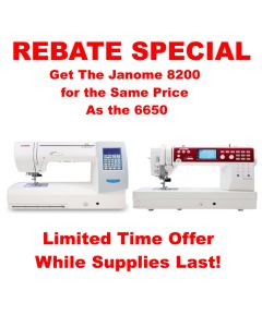 Janome MC8200 Versus MC6650 Machine Feature Comparison