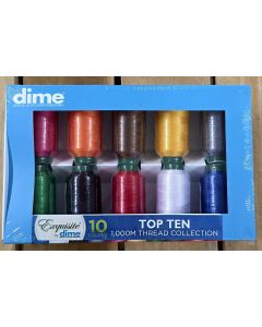 Exquisite Top Ten Polyester 10 Color Thread Kits - ES-TOP10