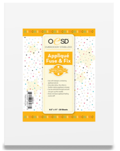 OESD Applique Fuse and Fix 8.5" x 11" sheets - HBA20-10