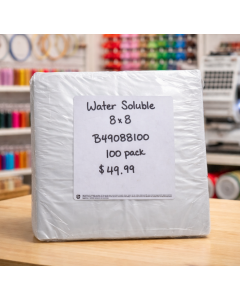 Water Soluble Topping Embroidery Stabilizer - 8 x 8 - 100 pack - B49088100