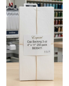 Cap Backing 4" x 11" - 250 Pack - B830411