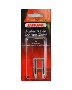 Janome Acufeed Open Toe Foot 9mm (Twin) - 202149004