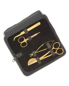 Baby Lock Gold 4 Piece Scissor Set with Embossed Black Pouch