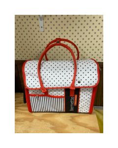 Bernette Sewing Machine Padded Tote Polka Dots