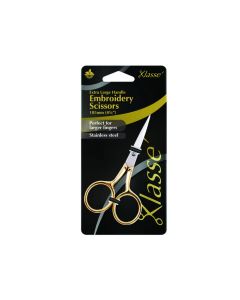 Klasse Ornate 4-1/8in Extra Large Handle Embroidery Scissors