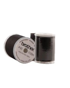 Brother Embroidery Bobbin Thread 60 Weight Black SAEBT999