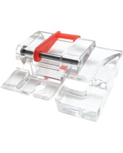 Clear 1/4 Inch Curve Stitch Foot Snap On