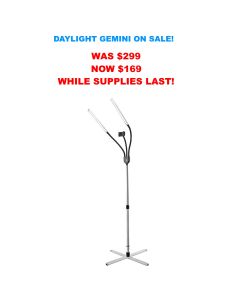 Daylight Gemini Dual LED Floor Lamp U35350