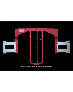 Durkee Small Project Embroidery Frame 2" x 8" for Brother Baby Lock 1, 6, and 10 Needle Machines