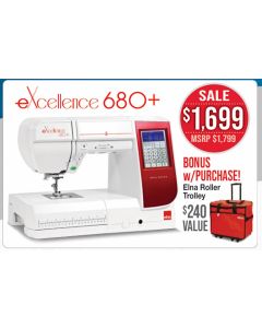 Elna Excellence 680+ Computerized Sewing Machine with 9mm Stitches 