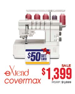 Elna eXtend Covermax 5 Thread Coverstitch Only Serger with Bonus Offer  (Same As Janome 3000P)