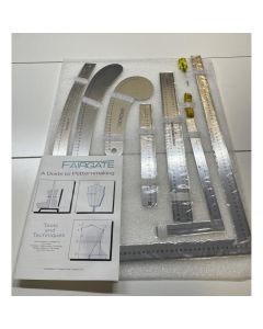Fairgate 15-200 Fashion Designer's Metric Carryall Ruler Kit With Case 