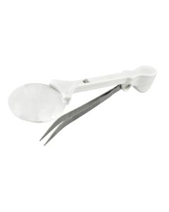 Led Illuminated Tweezer With Magnifier