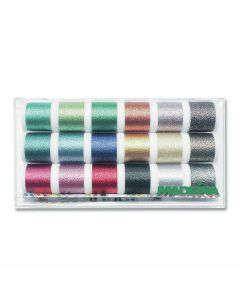 Madeira Supertwist 18 Spool Christmas Metallic Thread Set