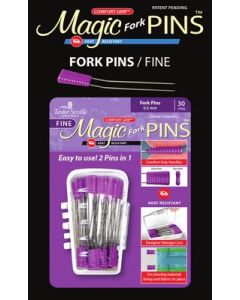 Magic Pins Fine Tip Fork Pins 0.5mm Pack of 30