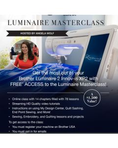 Angela Wolf Masterclass for Brother Luminaire XP1 XP2 XP3