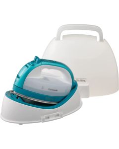 Panasonic Cordless Iron Portable 360-Degree Freestyle Dry/Steam Iron with Precision Tips and Stainless Steel Soleplate - NI-QL1000G (Teal)