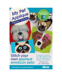 Designs in Machine Embroidery My Pet Applique Software