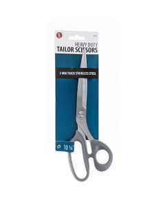 SE 10 1/4" Heavy-Duty Stainless Steel Tailor Scissors with 3mm Thickness Blade