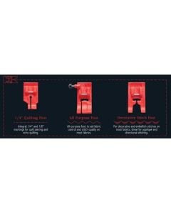 SewFine Ultra T High Performance Sewing Machine Foot Set for Brother Baby Lock and Other Brands
