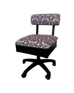 SewFine Hydraulic Sewing Chair in Bird Floral Print 