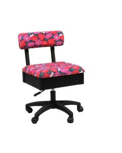 SewFine Hydraulic Sewing Chair in Modern Floral Print 
