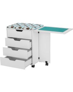 Arrow Shirley Storage Rolling Caddy in White (441)