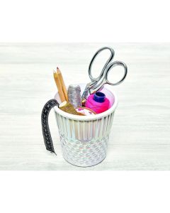 Hemline Thimble Craft Container Pearl White
