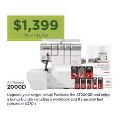 Janome Air Thread 2000D Serger with Air Threading System