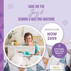 Baby Lock Jazz II Quilting and Sewing Machine with Huge You Pick Free Bonus Kit 