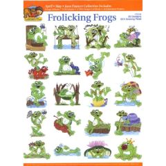 Dakota Collectibles  Frolicking Frogs Embroidery Designs