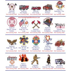 Dakota Collectibles Fire Fighter Embroidery Designs