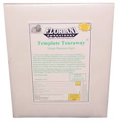 Floriani Template Tearaway Design Placement Paper 8.5" x 11" 
