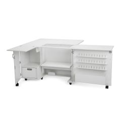 Kangaroo Wallaby II Sewing Cabinet In White (Shipping July 20)