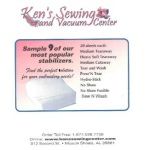 Ken's Sewing Stabilizer Variety Pak
